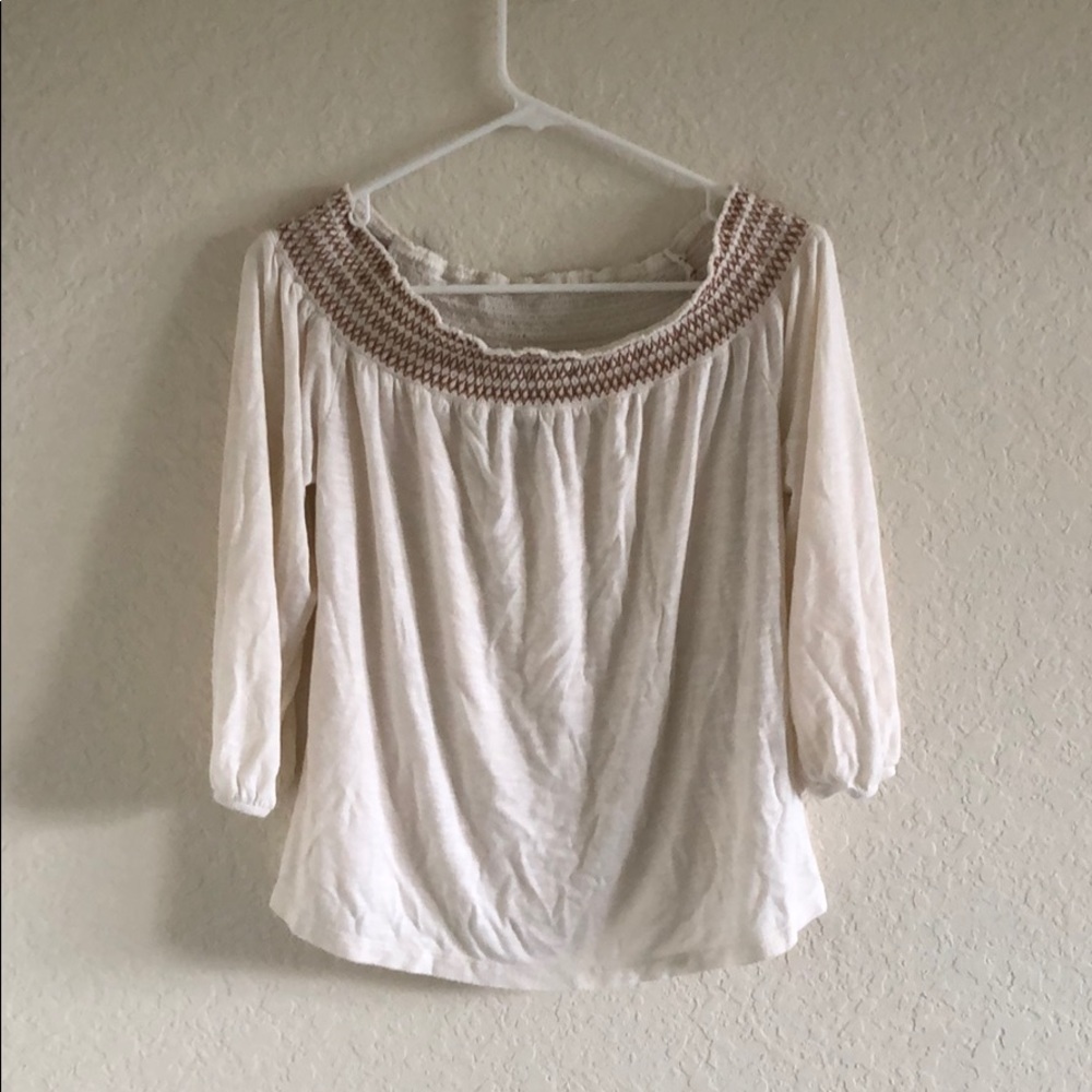 Women’s Petite Off The Shoulder Blouse